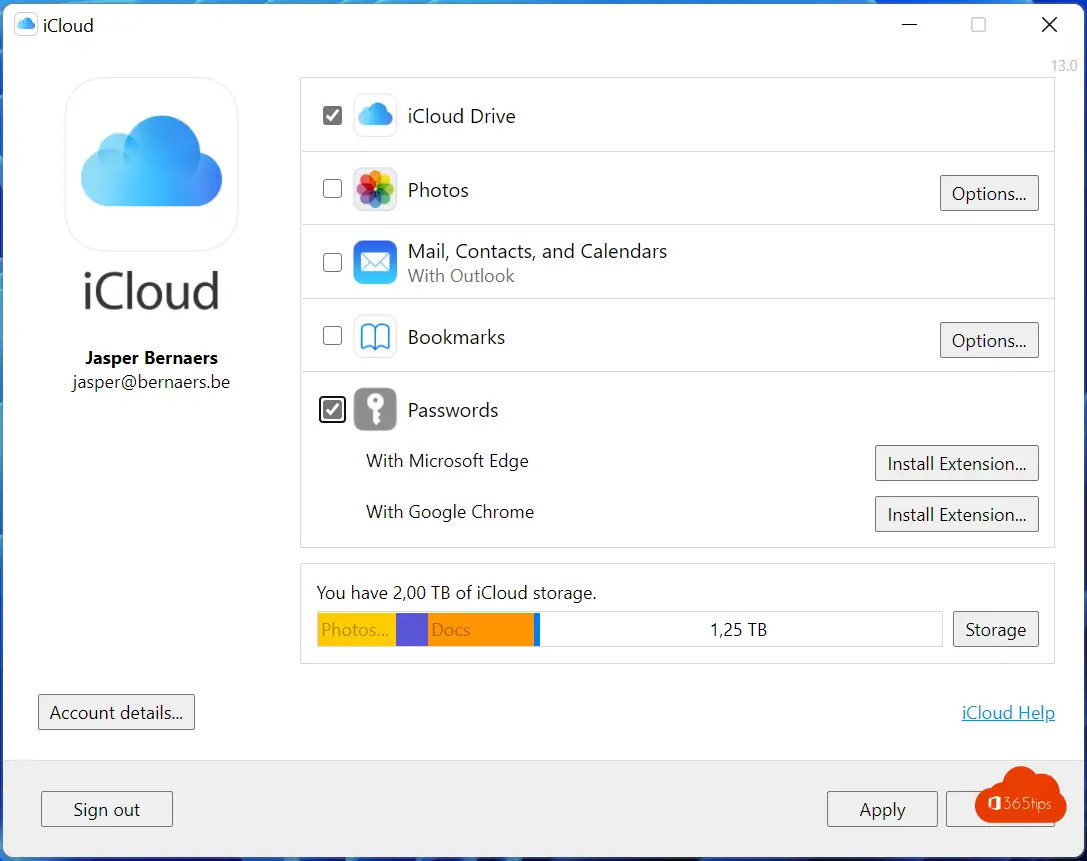 How to use the latest version of Apple Passwords in iCloud for Windows?