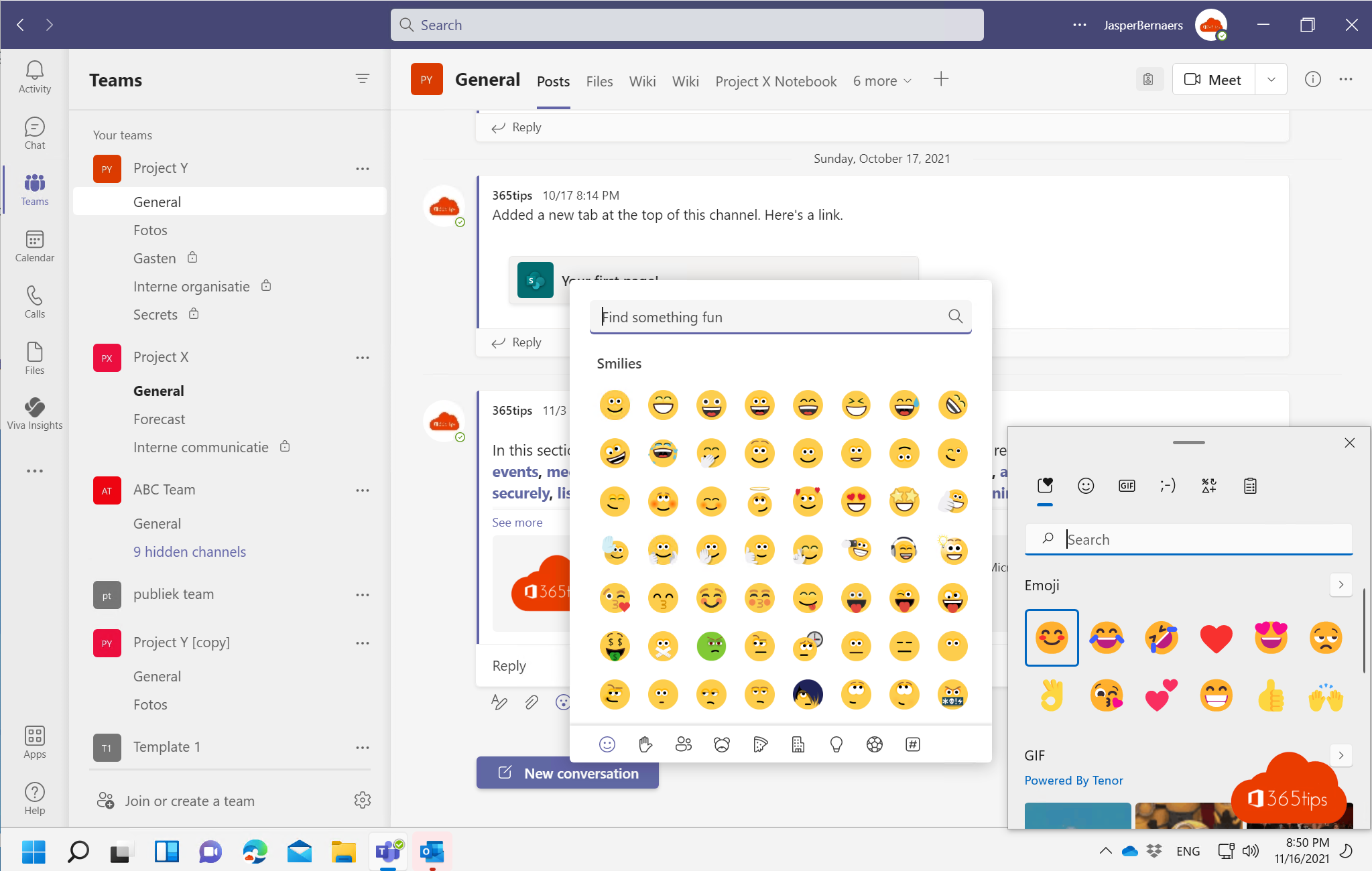 Windows 10 emoji panel lists all emoticons!