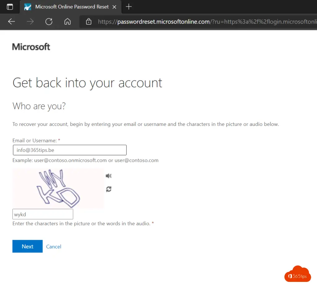 How can you reset or change your password in Microsoft Office 30?