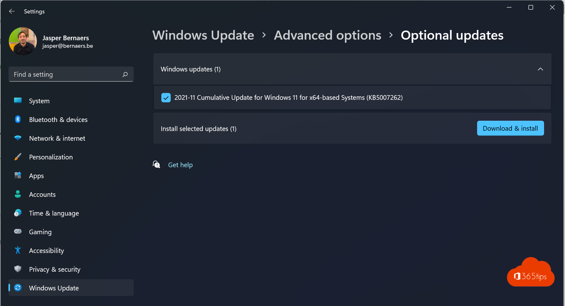 How to update drivers with Windows Update in Windows 11