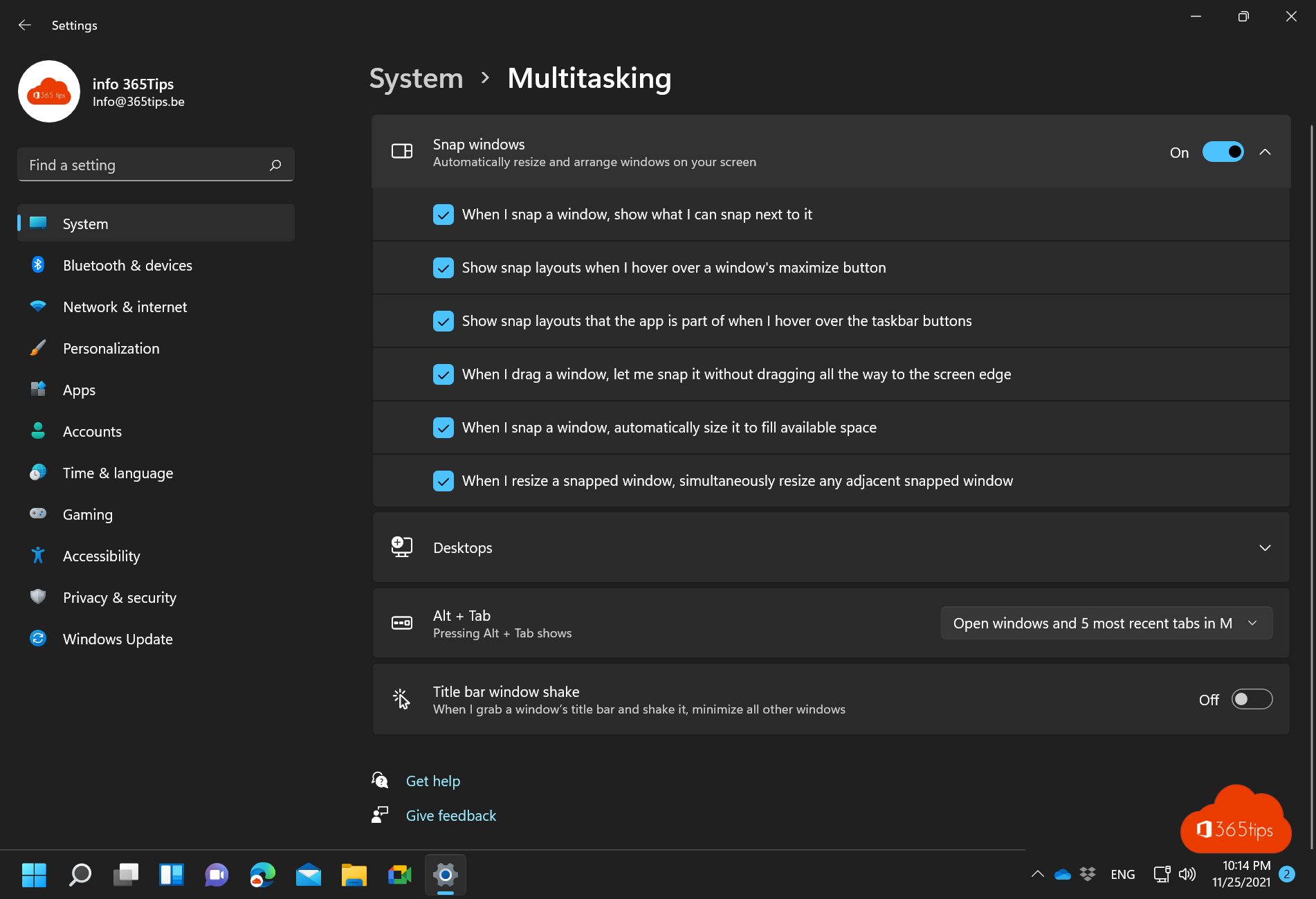 How can you juxtapose applications in Windows 11 to multitask better?