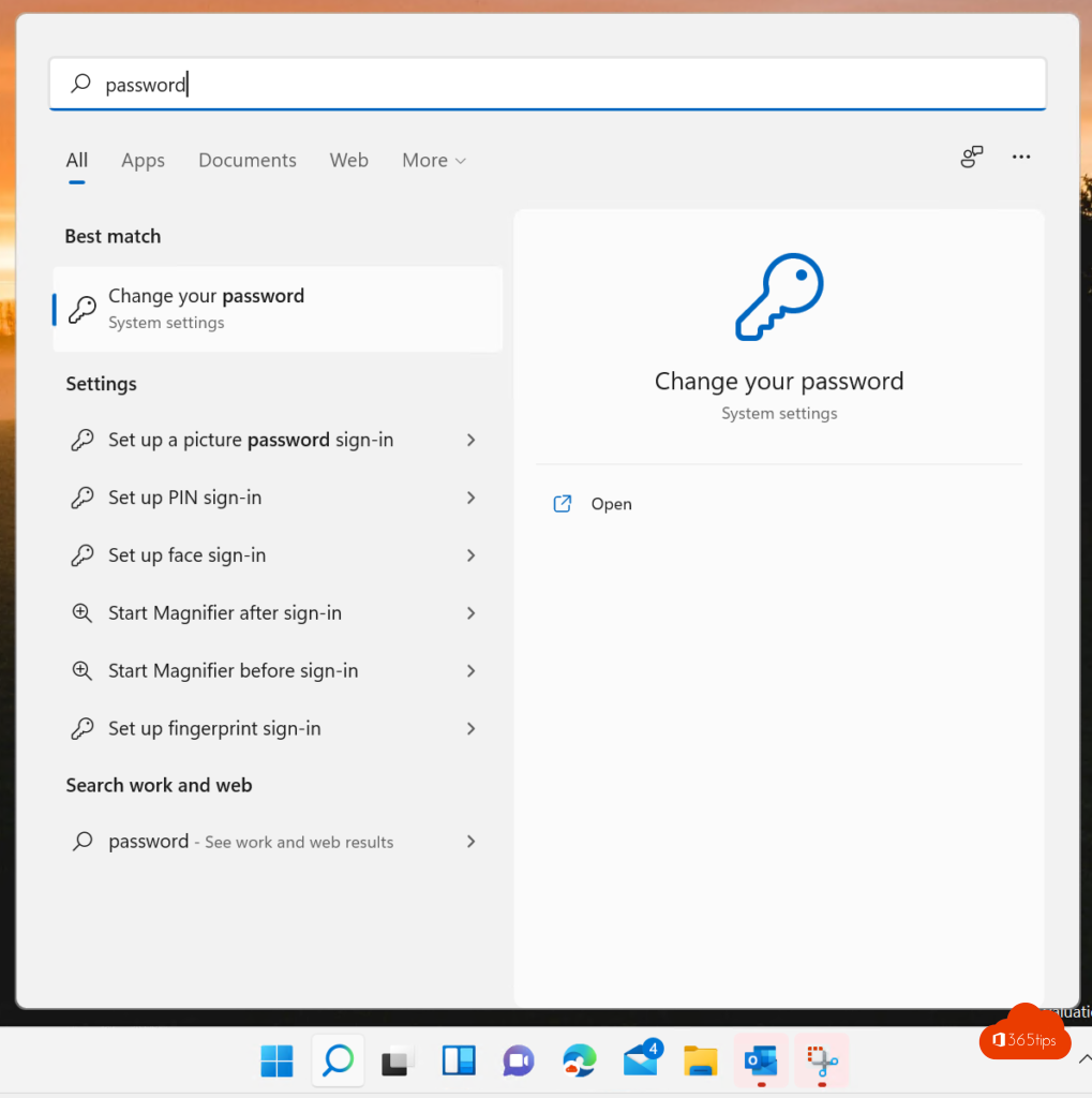 reset office 365 password synced with ad