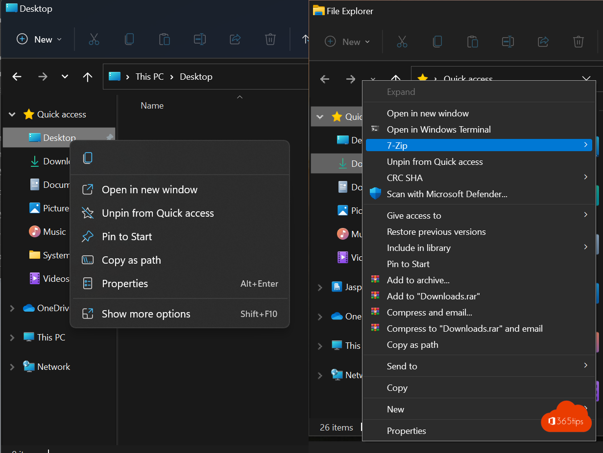 Hoe het volledige rechtsklikmenu standaard instellen in Windows 11?