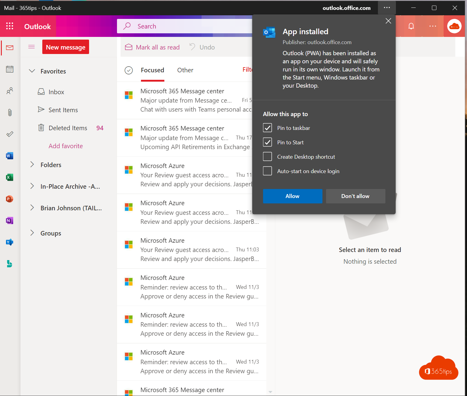 📧 Hoe Outlook online als PWAapp installeren in Google Chrome of Microsoft Edge?