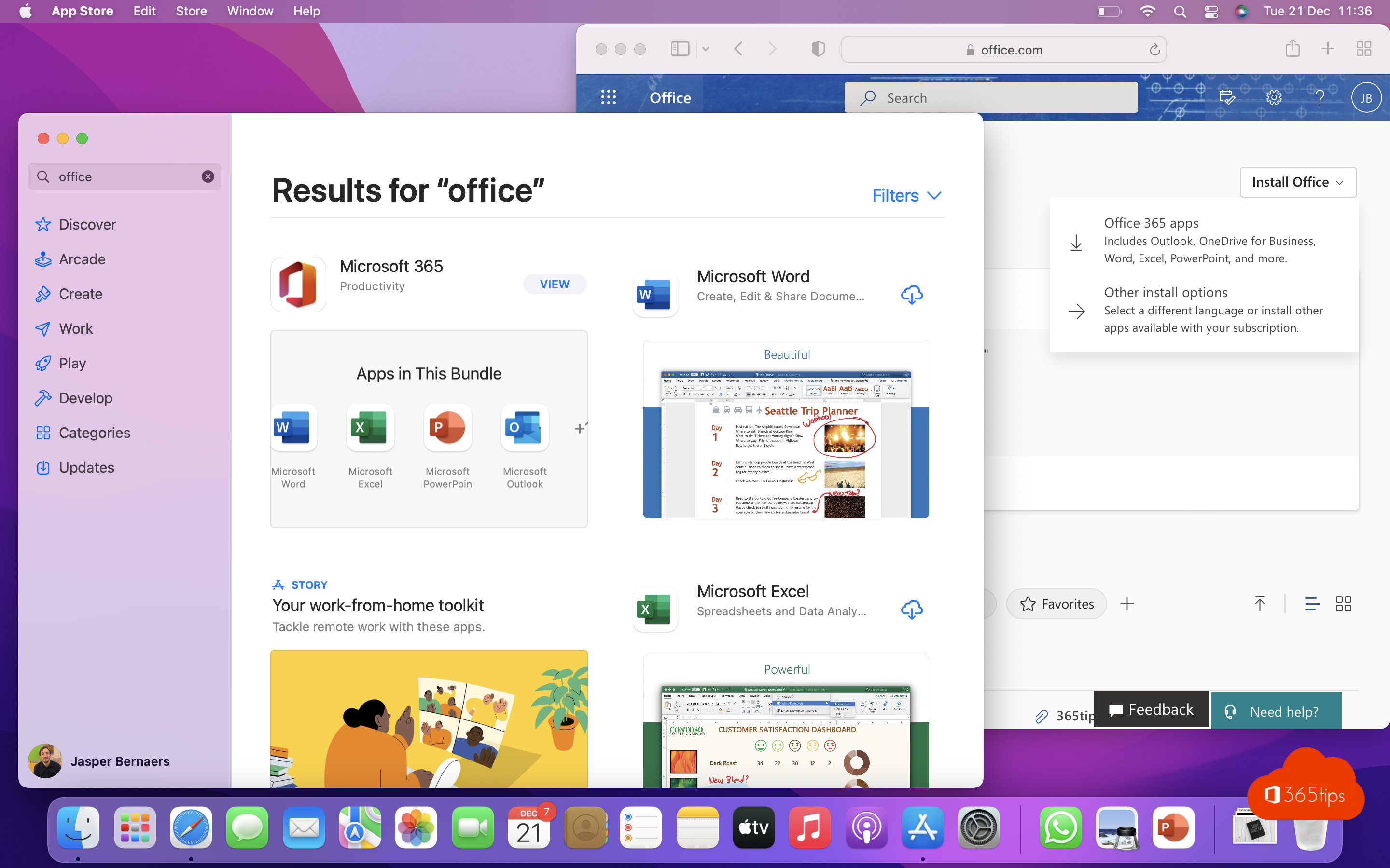 MacOS: How to Install Office 365 Apps on a Mac.