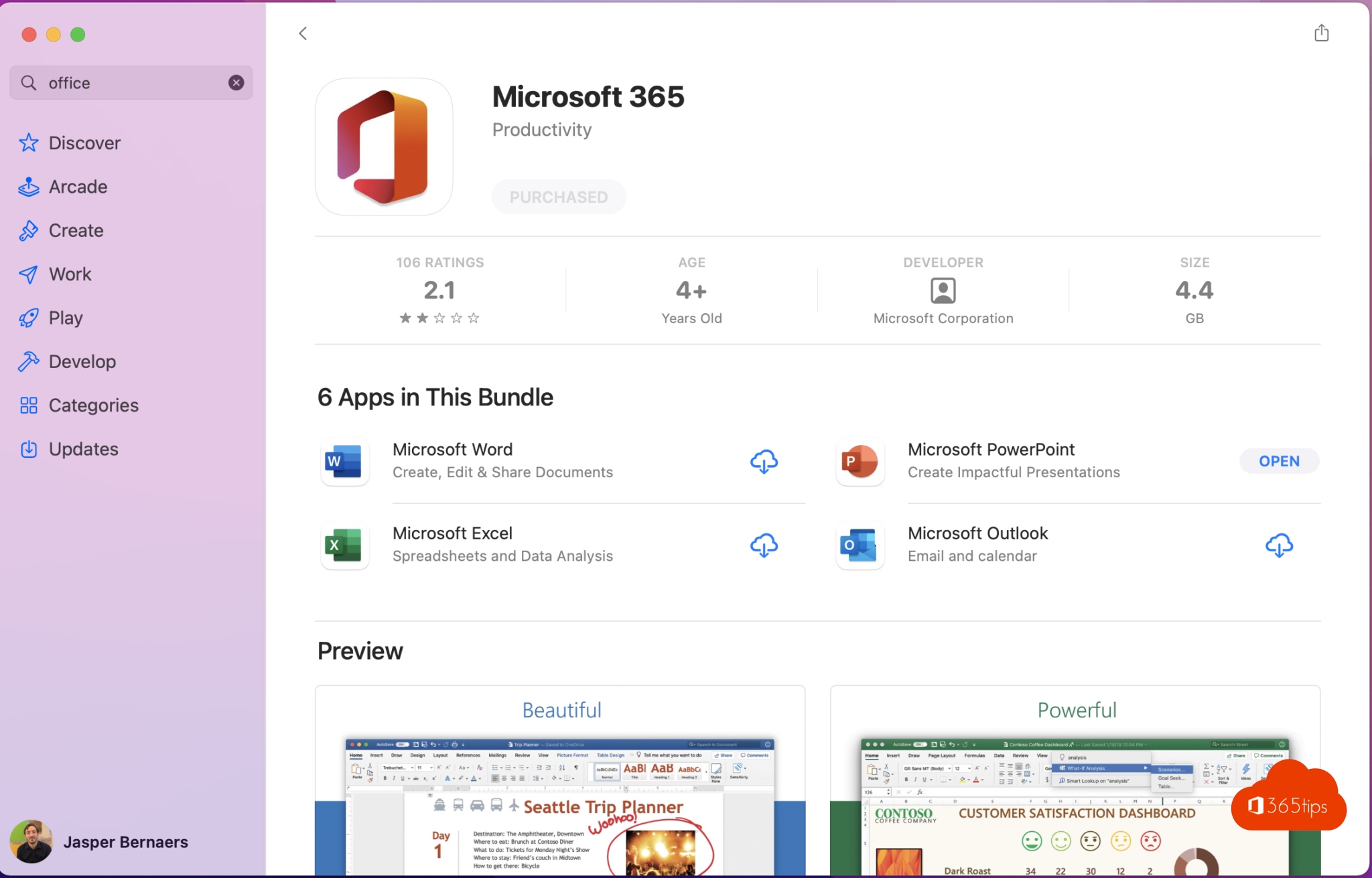 how to download office 365 apps on mac