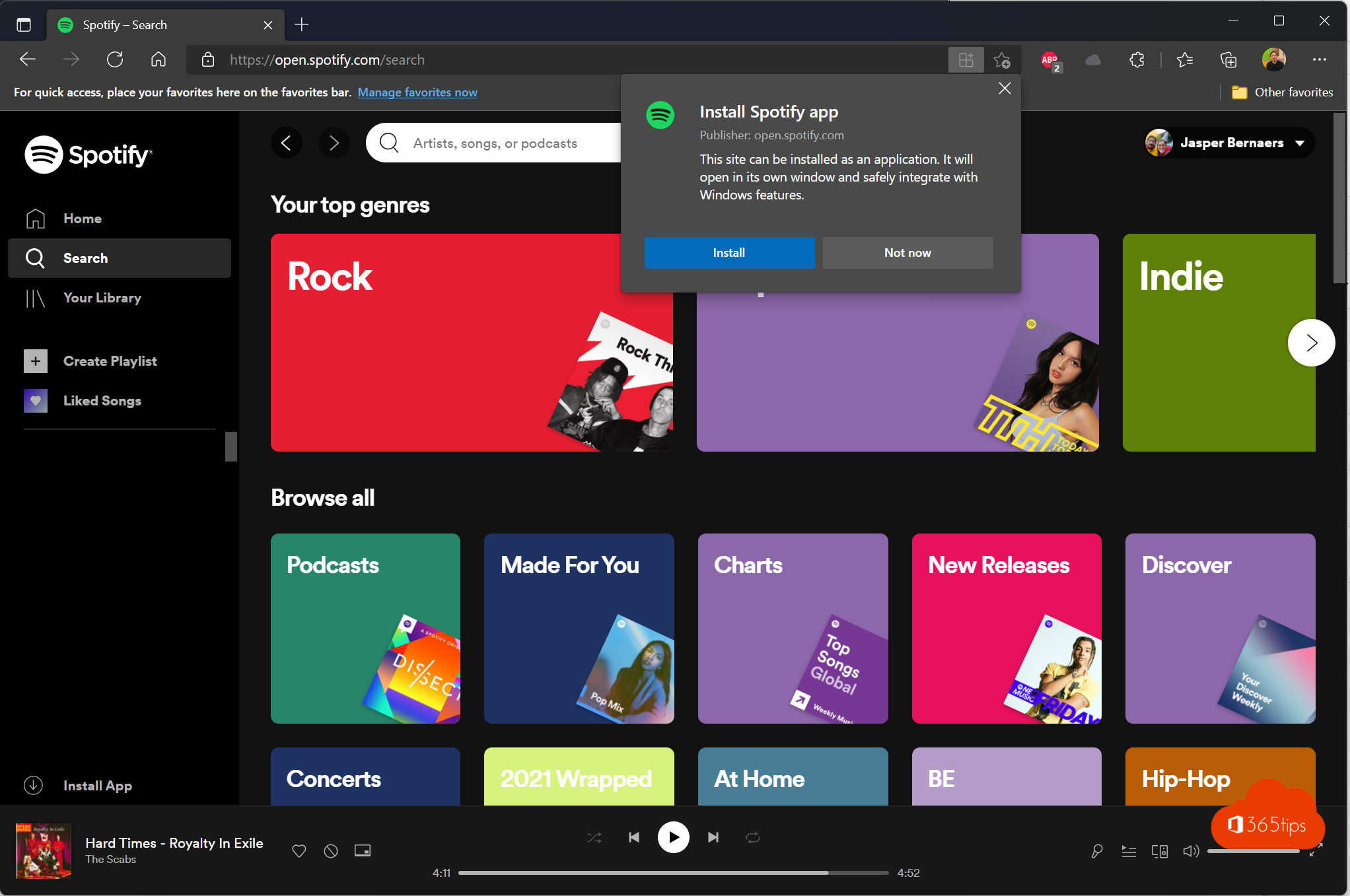 Cómo escuchar Spotify a través de cualquier navegador web en Mac y Windows