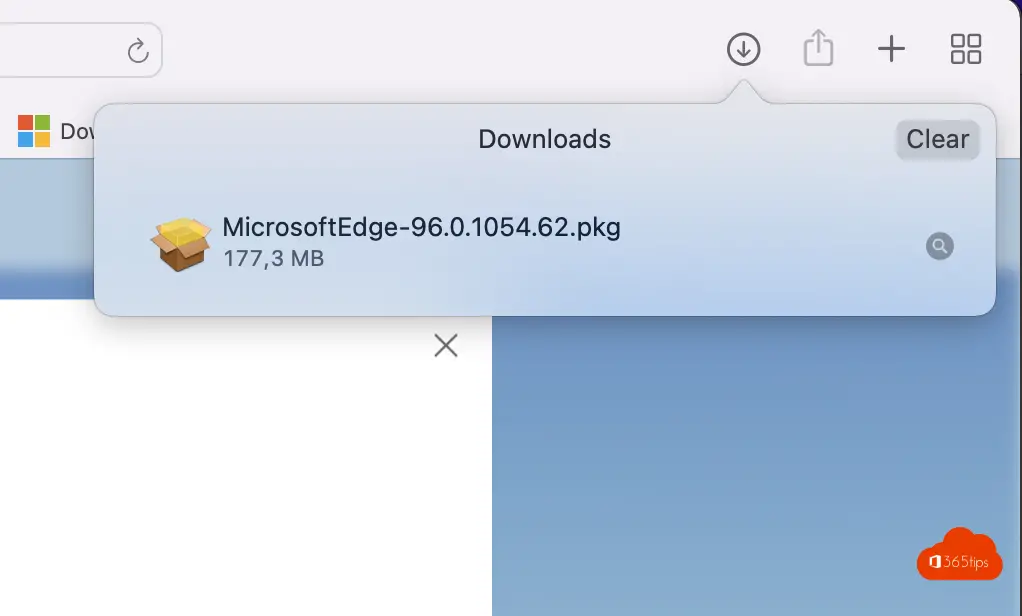 microsoft edge for mac when using office 365