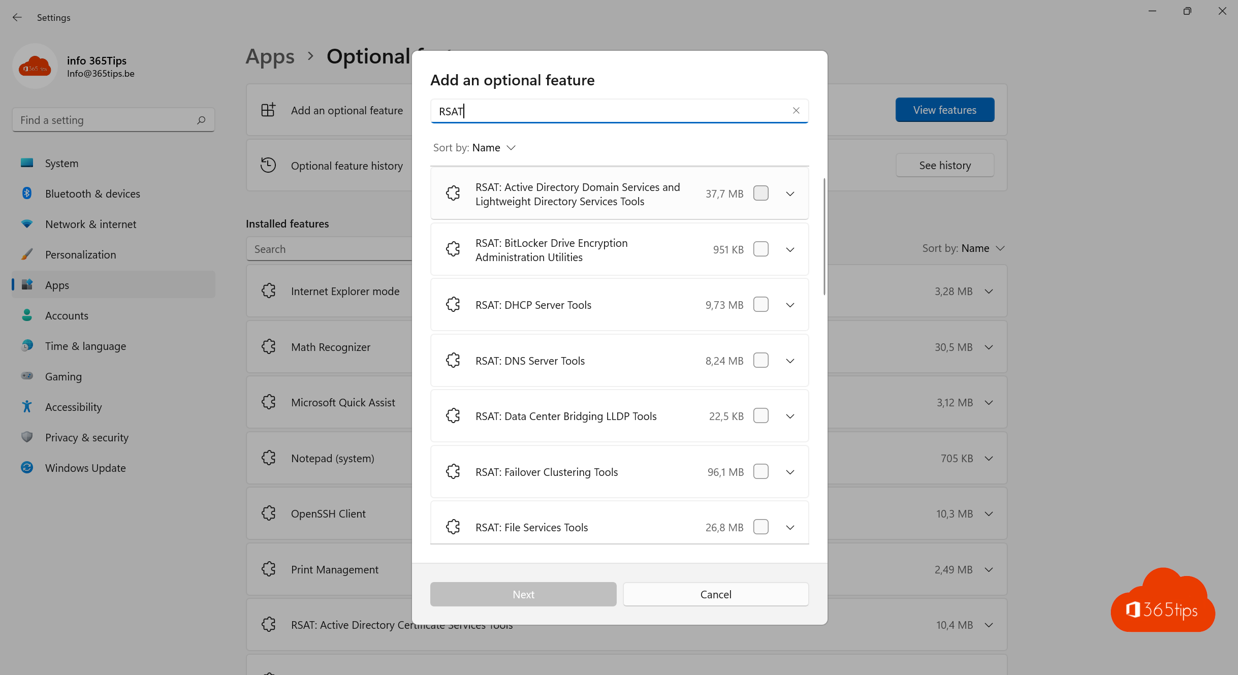 💾 So installieren Sie die Remote Server Administration Tools für Windows (RSAT) in Windows 11