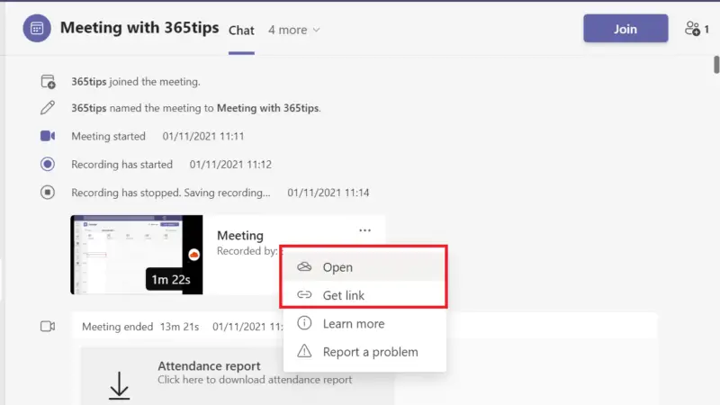 Hoe opnames van een Microsoft Teams vergadering automatisch opslaan in OneDrive for Business?