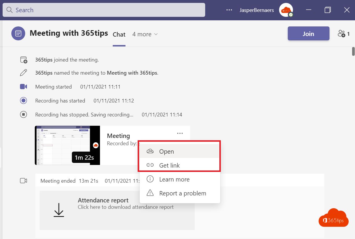 How to automatically save recordings from a Microsoft Teams meeting