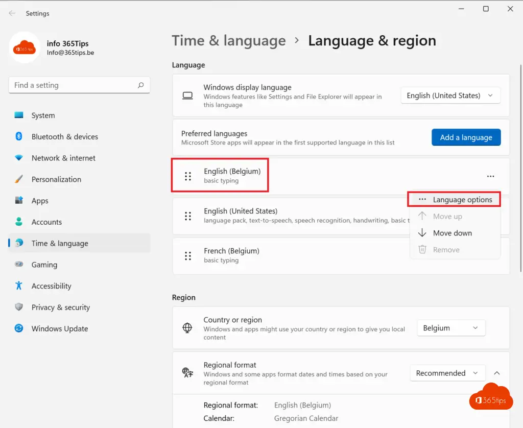 How to convert your keyboard from QWERTY to AZERTY in Windows 11