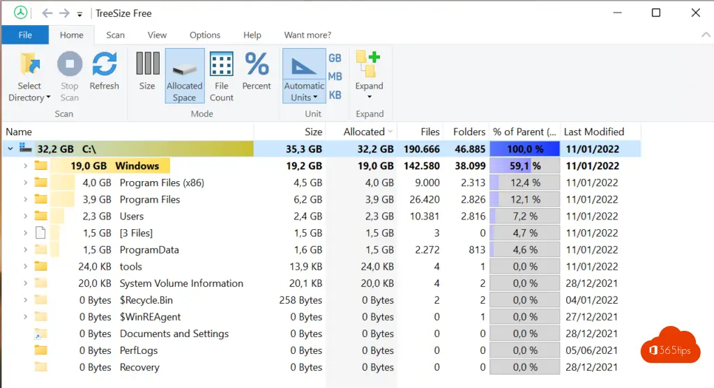 How to find and delete large files in Windows 10 or 11?