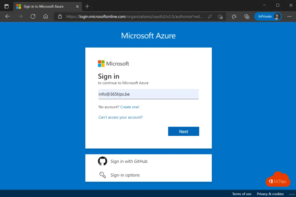 How can you log into Microsoft 365 or the Azure Portal?