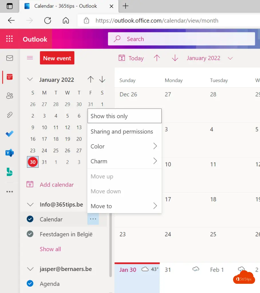 ? ¿Por qué y cómo puedes compartir un calendario de Outlook Online en Microsoft  365?