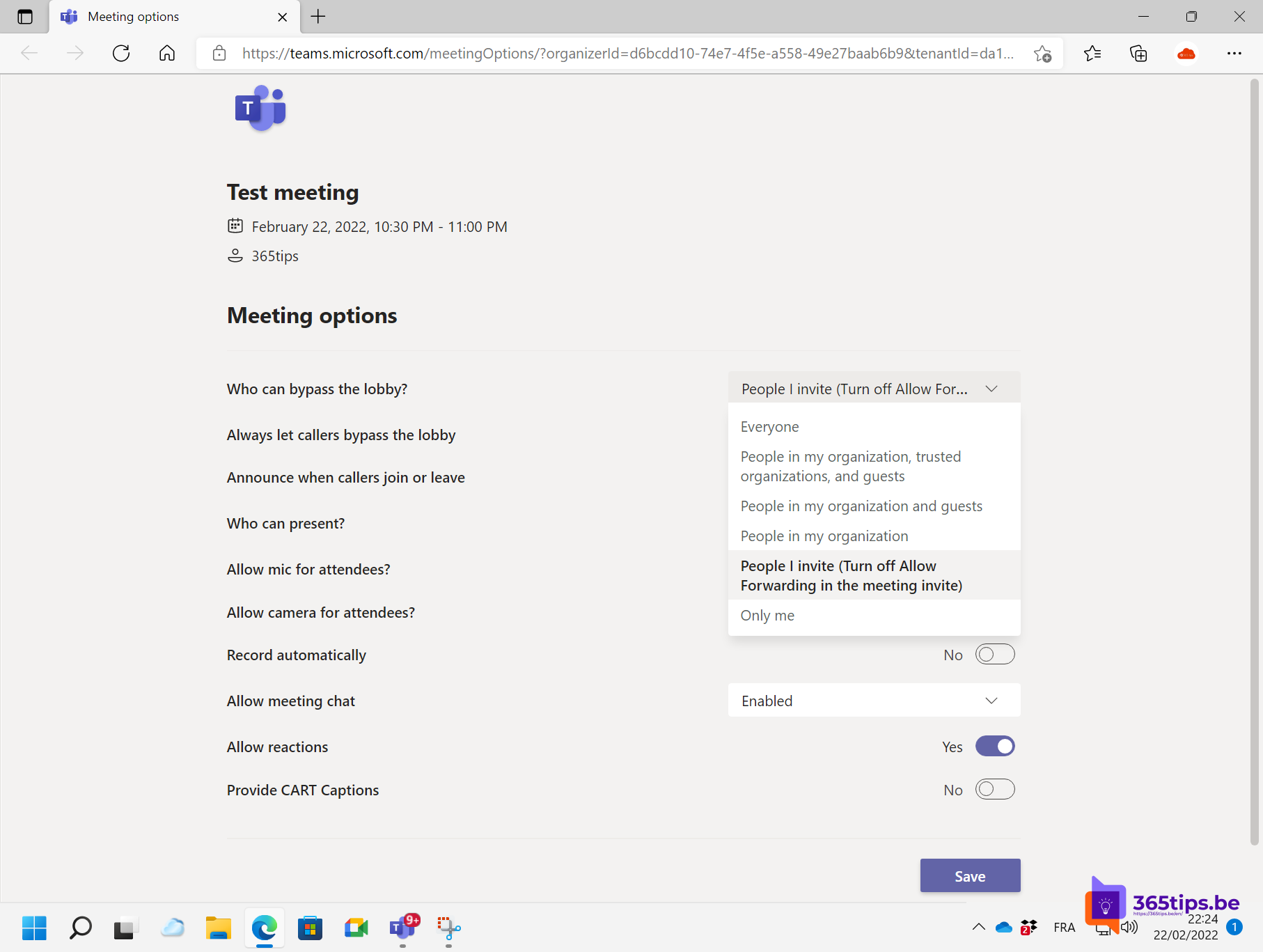 ⏩ Microsoft Teams: Deaktivieren der Besprechungsweiterleitung in Office 365