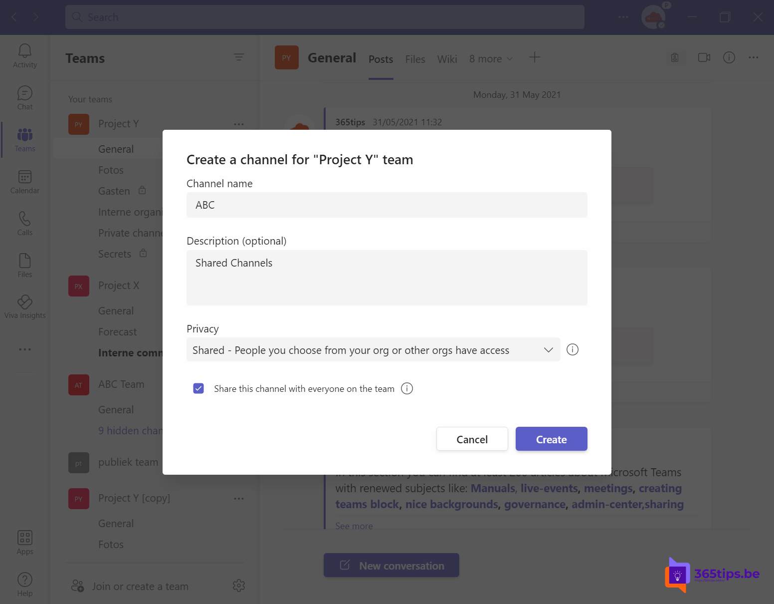 🔓 How to activate and use Microsoft Teams shared channels? (Teams Connect)