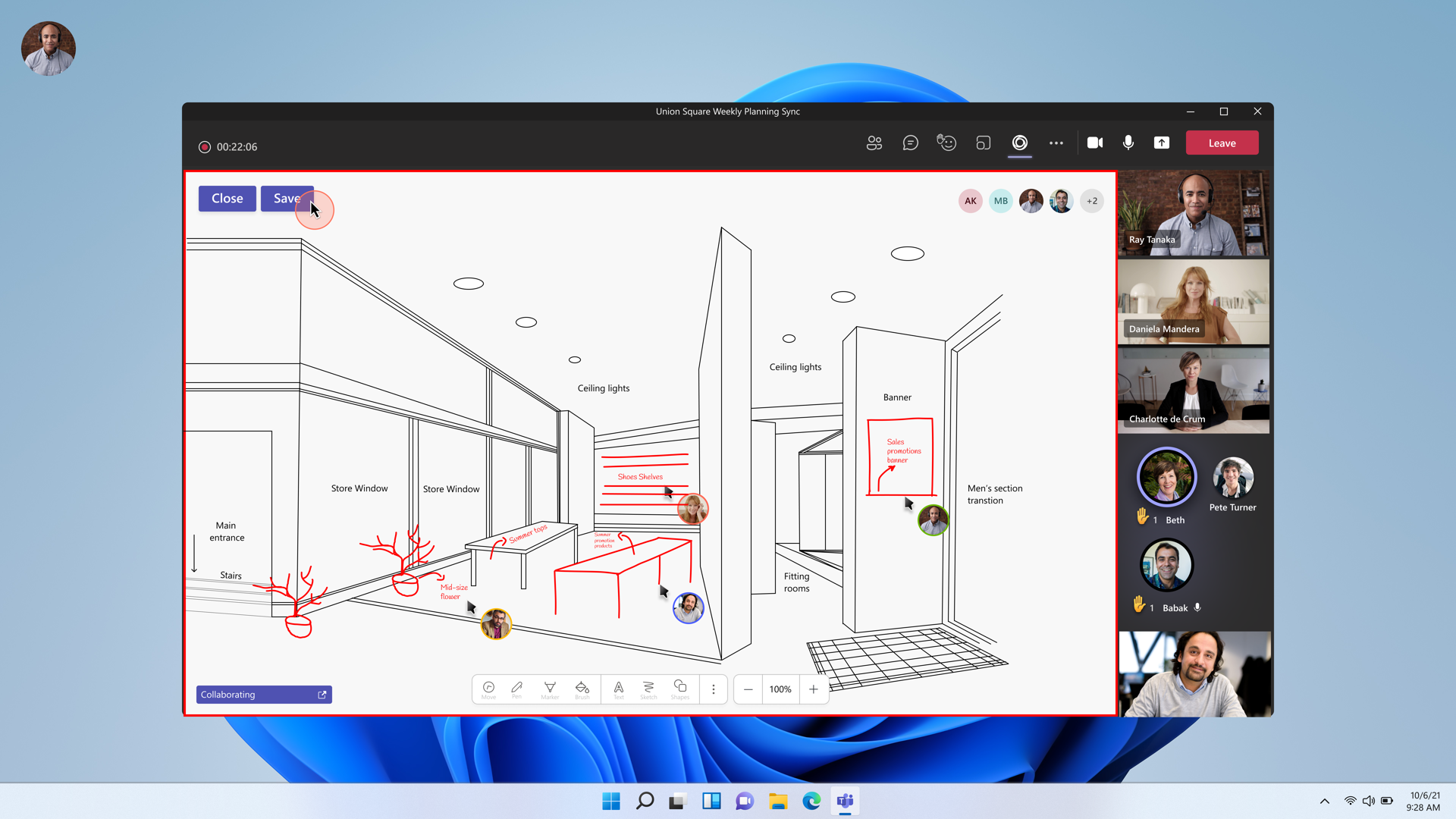 Le nouveau "Live Share" de Microsoft ( Teams) permet une collaboration interactive à distance.