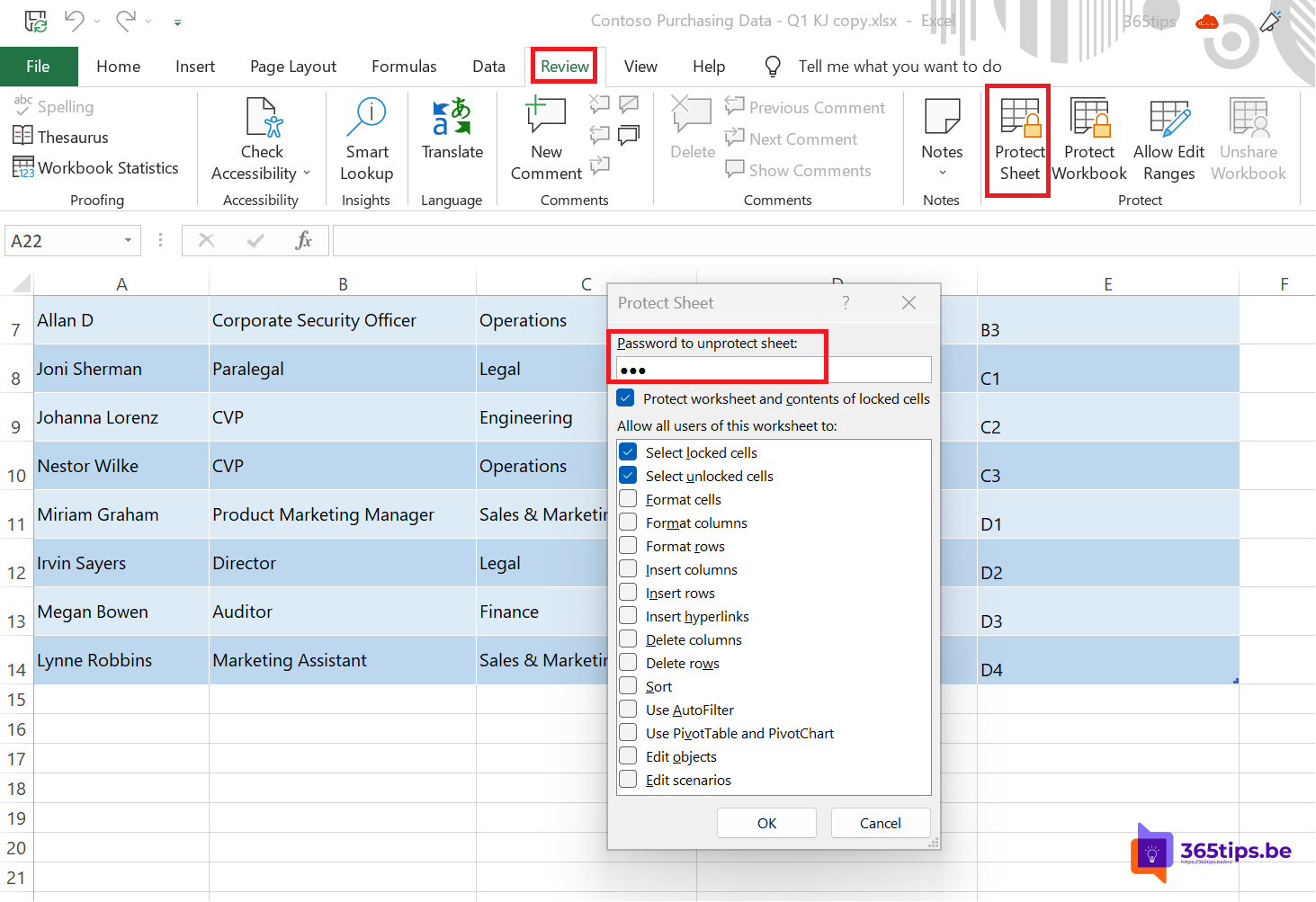 📊 How can you protect an Excel document with a password or remove the password?