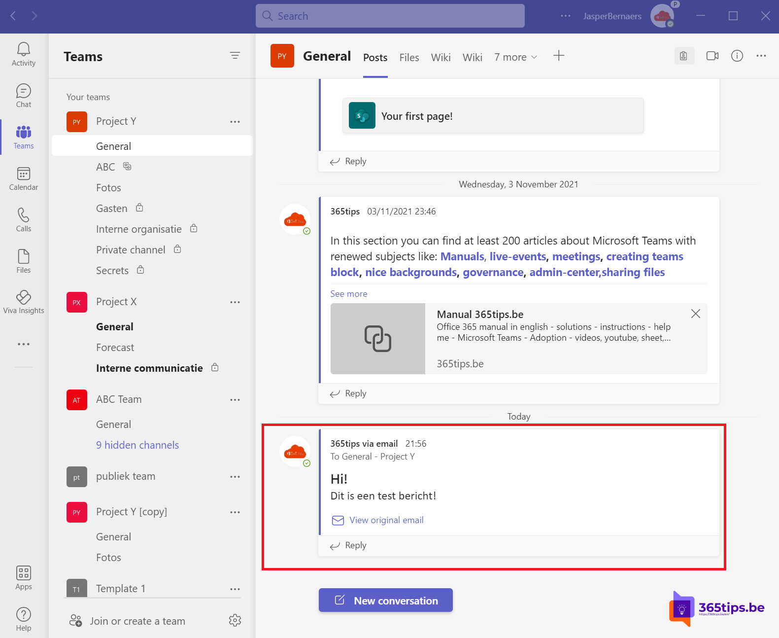 📧 For example, you can send emails to a Microsoft Teams channel