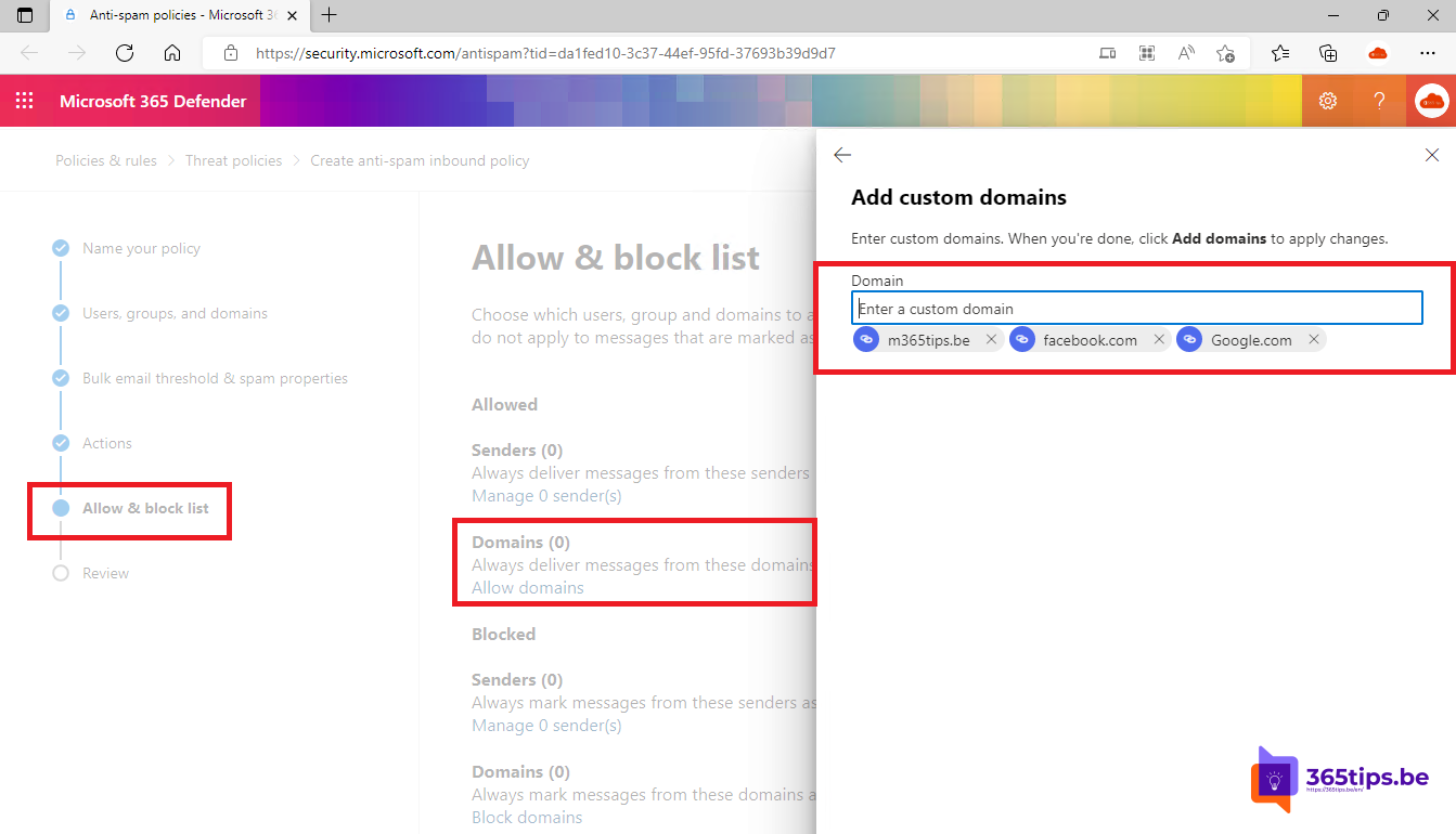 🔒 How to whitelist an email domain in 2 steps in Microsoft Office 365