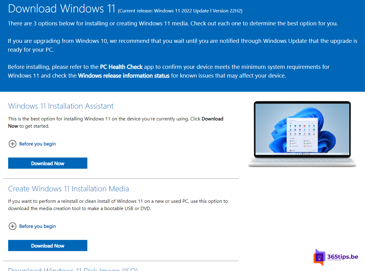 Windows 11 22H2 download with Media Creation Tool - Pureinfotech