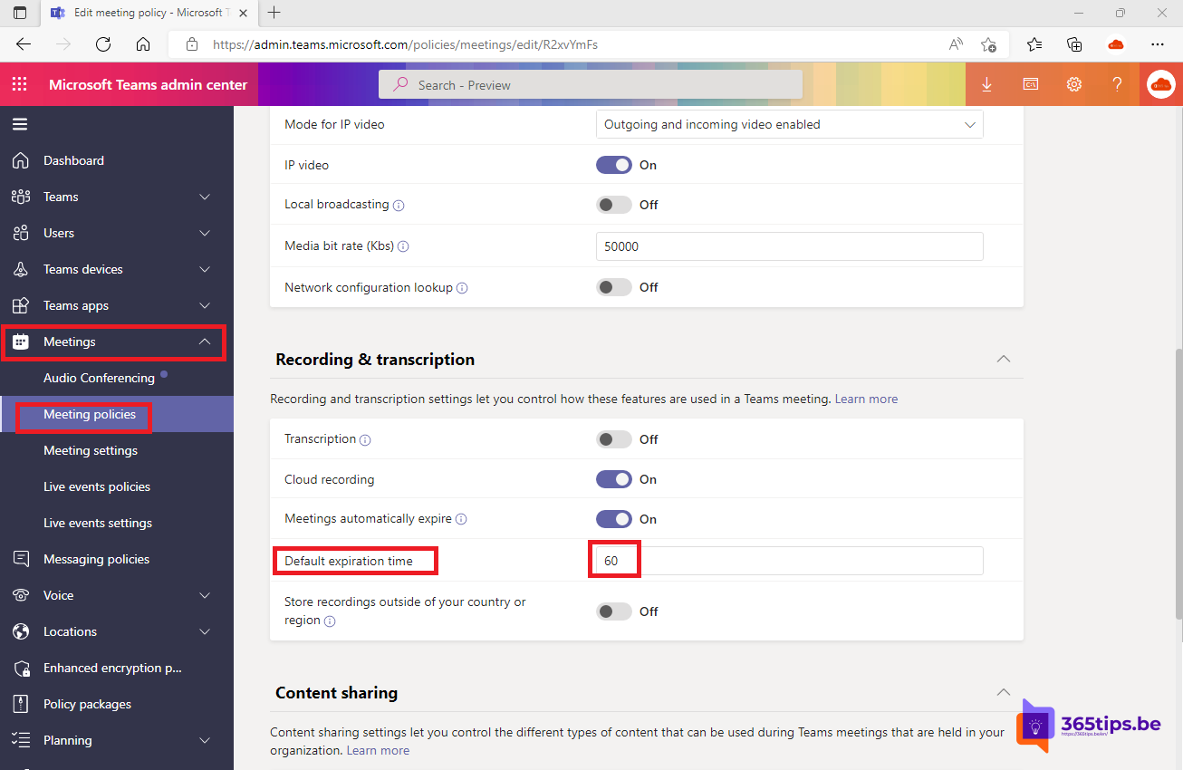 📅 How can you change the expiration date of a Microsoft Teams recording?