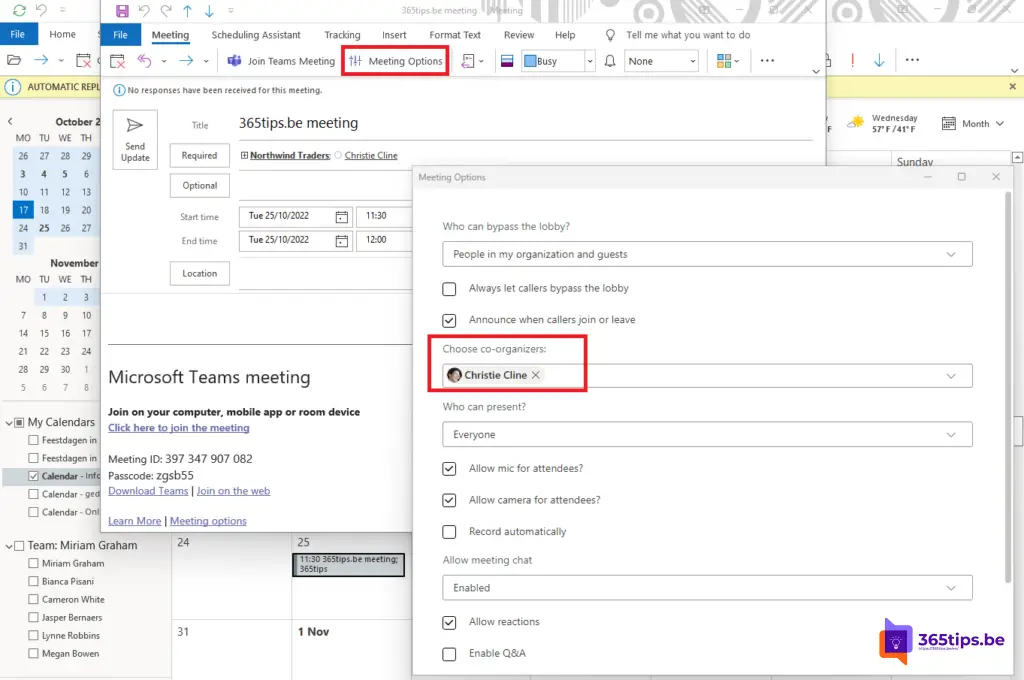 🧑🏾‍🤝‍🧑🏼 Assign the role of in a Microsoft Teams meetings