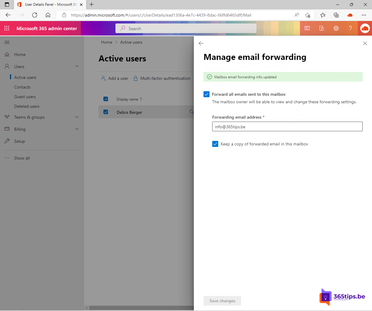 ⏩ Cómo reenviar mensajes de correo electrónico en Exchange Online  | Manual de Microsoft 365