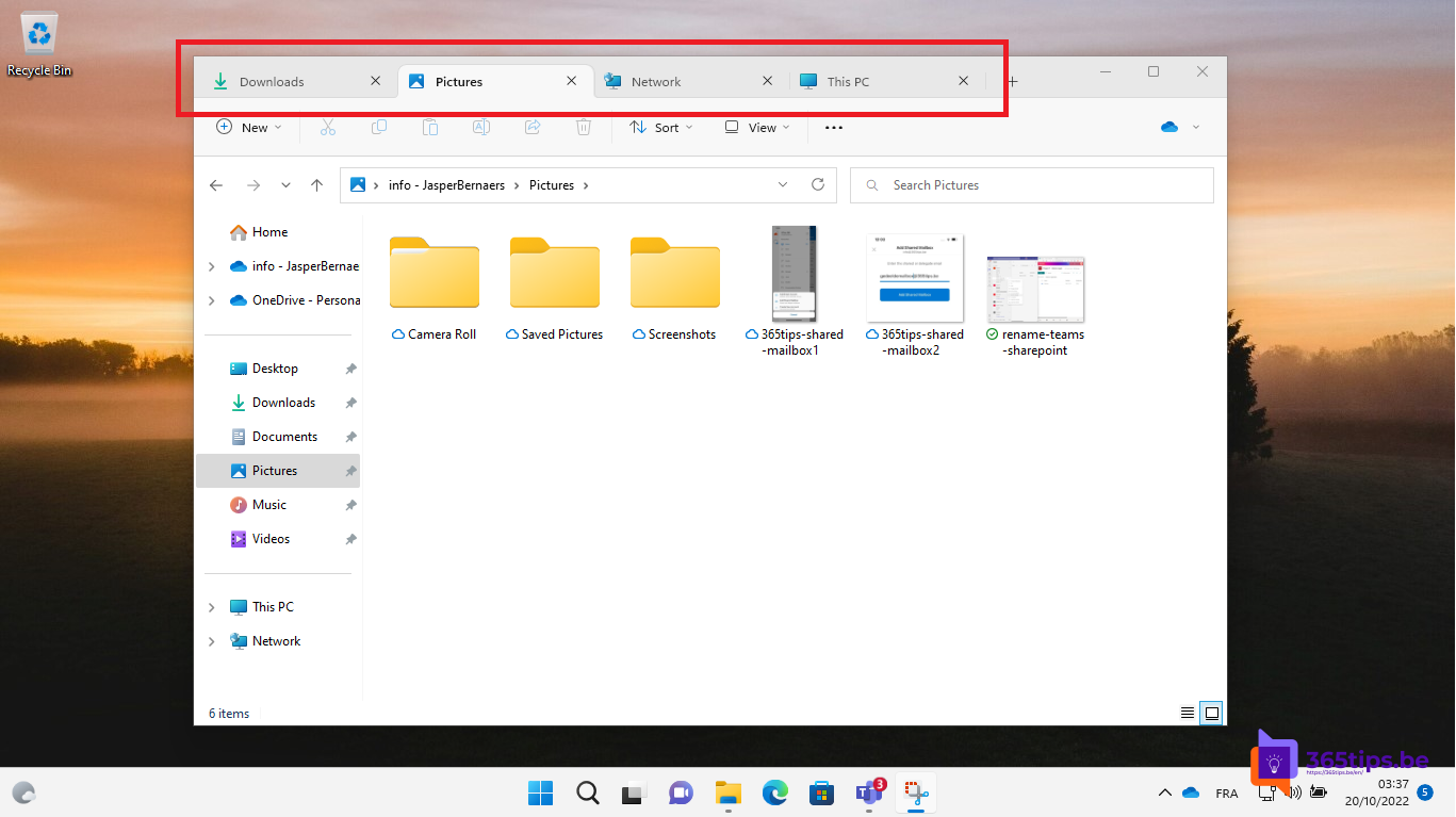 🧑‍💻 Hoe kan je tabbladen gebruiken in Explorer in Windows 1122H2