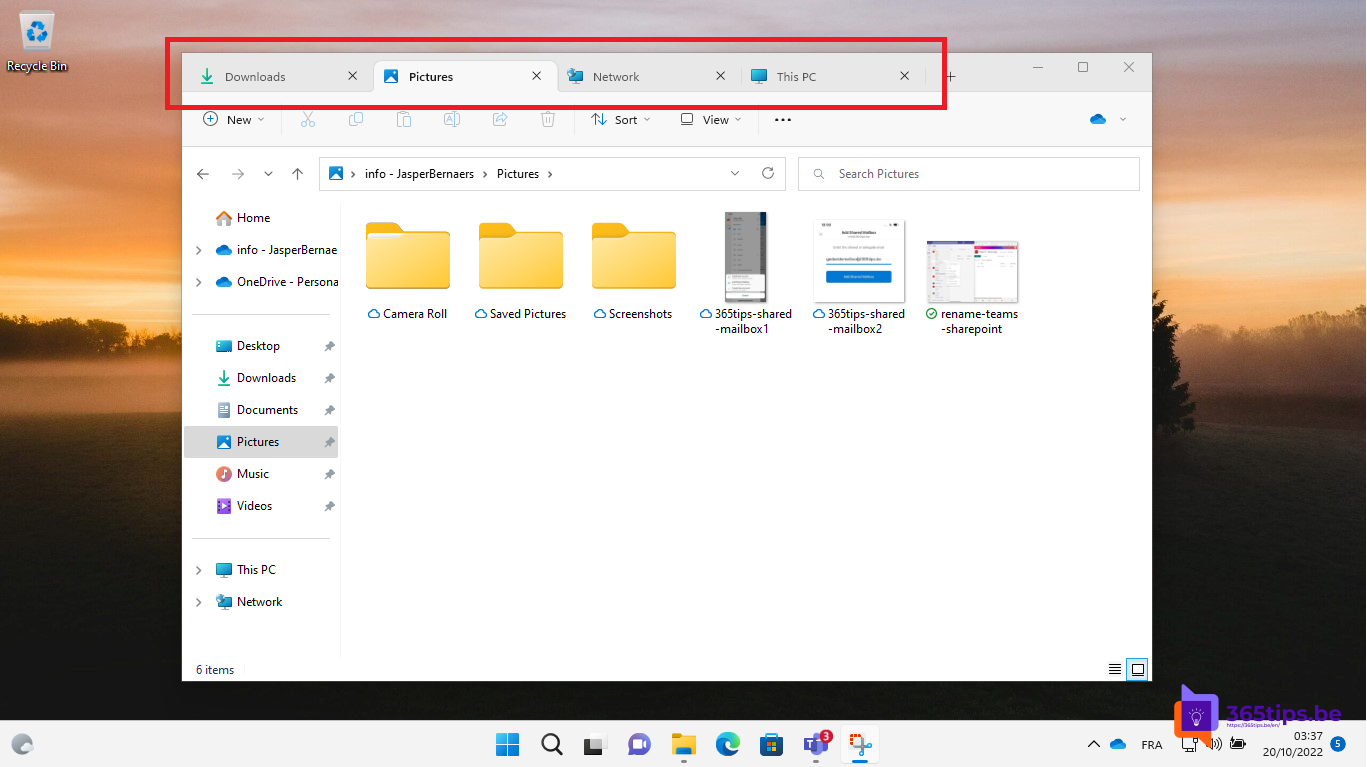 🧑‍💻 Comment utiliser les onglets dans Explorer dans Windows 1122H2