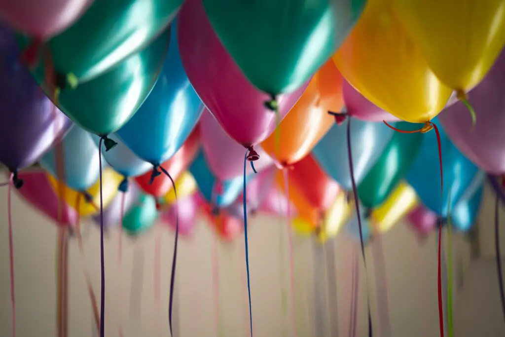 Balonnen kleuren verjaardag