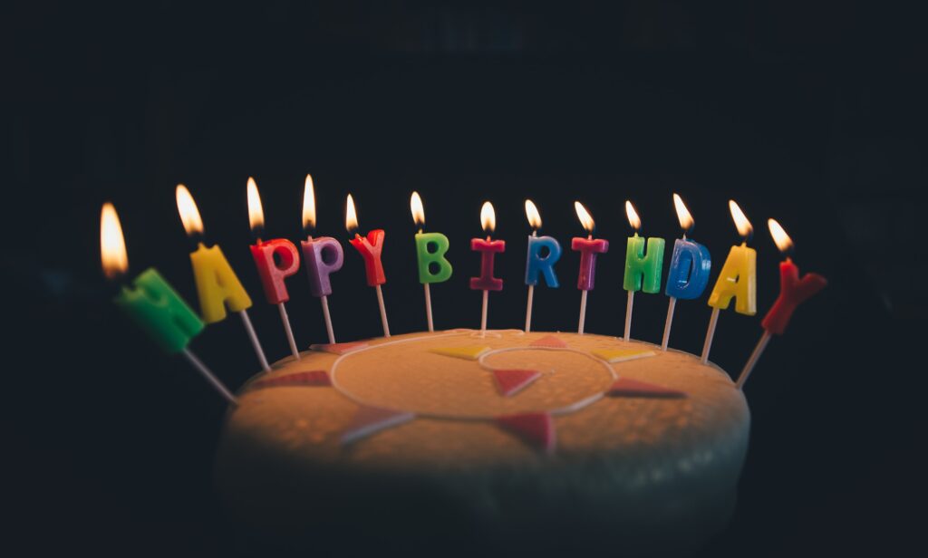 Joyeux gâteau d'anniversaire