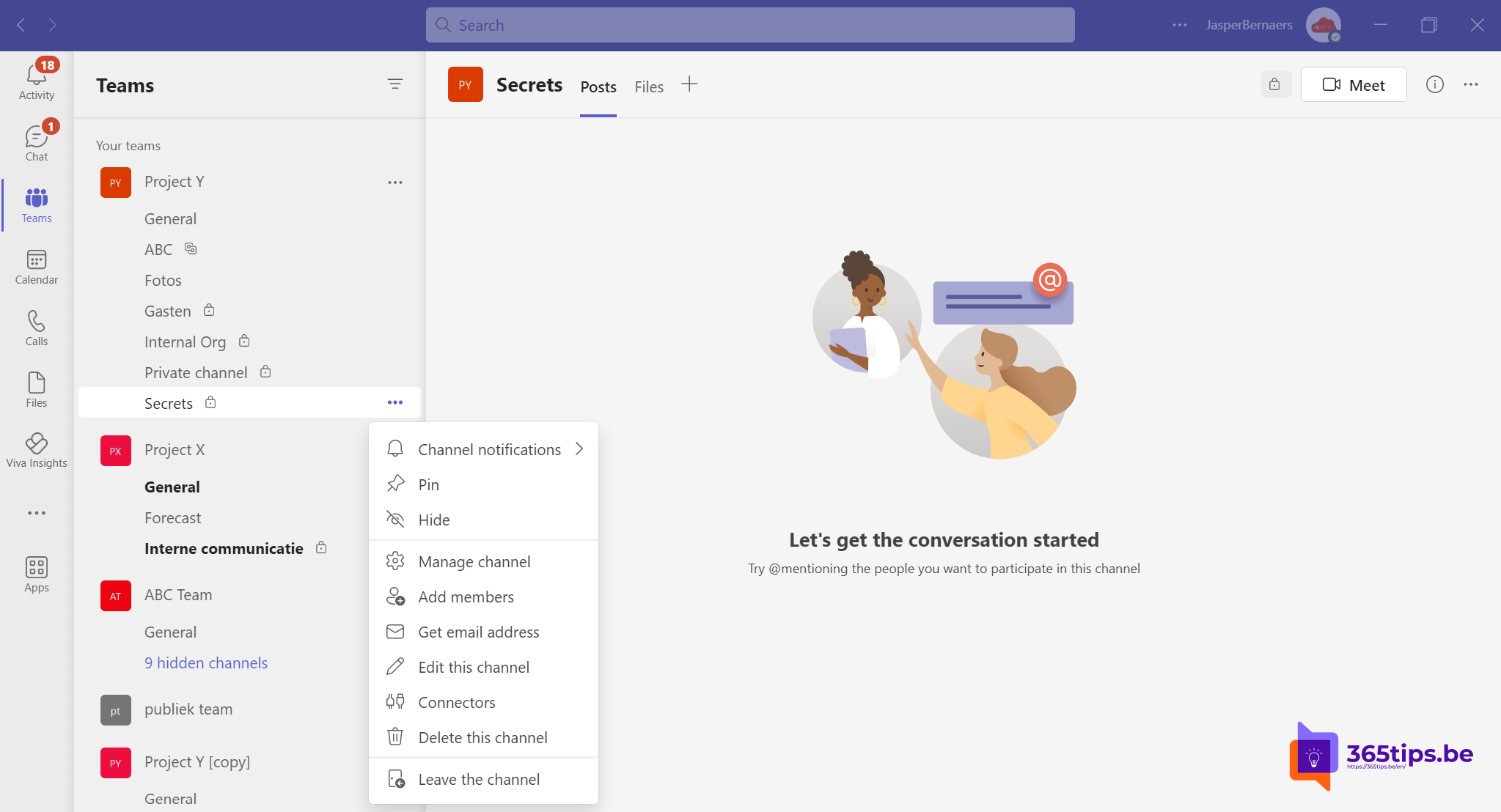 🙋 Est-il possible de faire passer un canal Microsoft Teams de public à privé ou vice versa ?