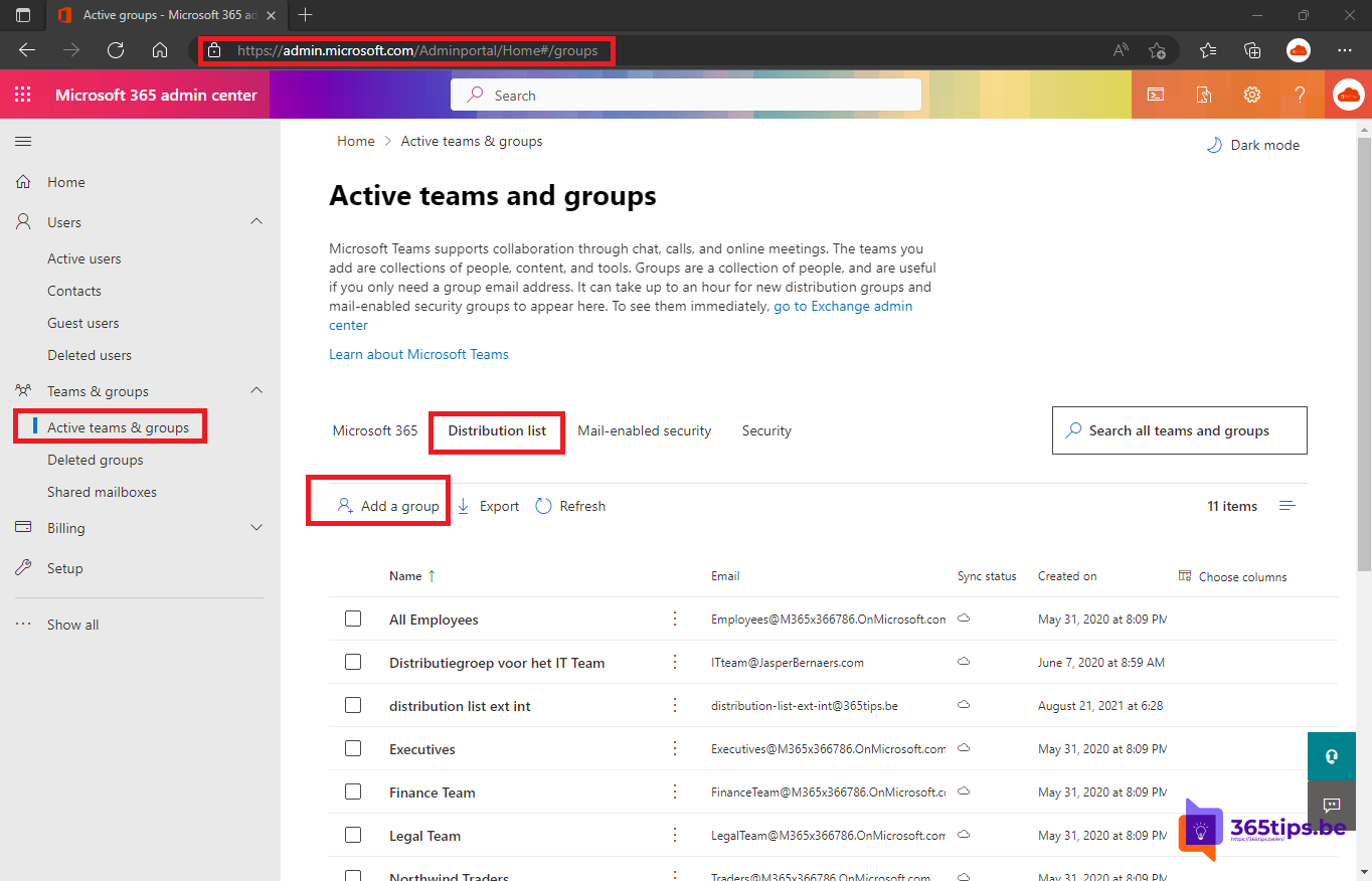 🗒️ How to create a distribution group in Microsoft 365 to use later in Teams