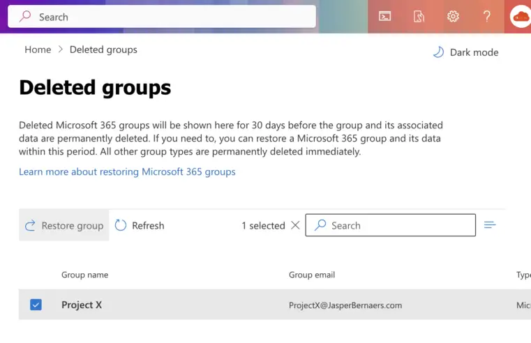 🛠️ This is how to restore a deleted Microsoft Team through the Admin Center