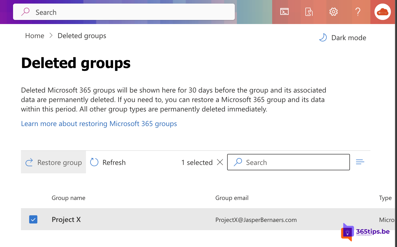 🛠️ Here's how to restore a deleted Microsoft Team through the Admin Center