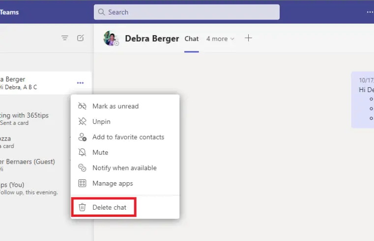 💬 Update: Hoe kan je chatberichten verwijderen in Microsoft Teams?