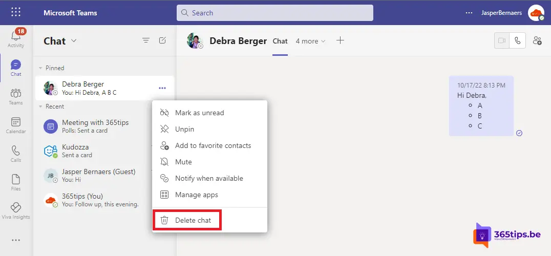 💬 Update: How to delete chat messages in Microsoft Teams?
