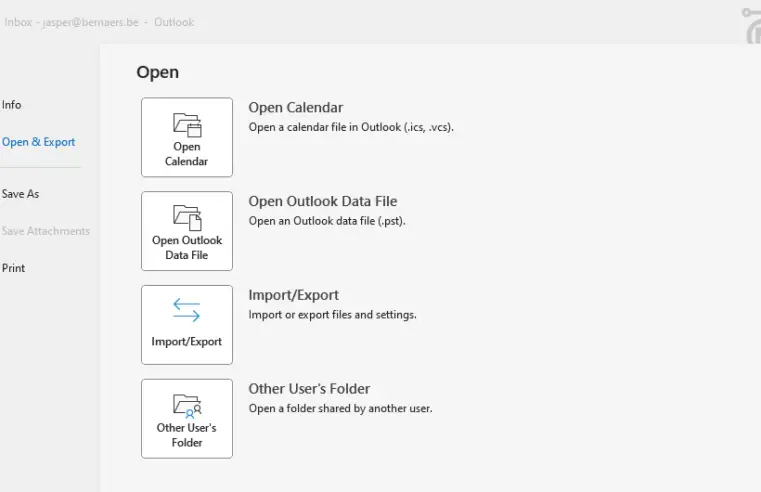 Hoe kan u alle e-mails downloaden vanuit Microsoft Outlook in Windows? (PST-bestand)