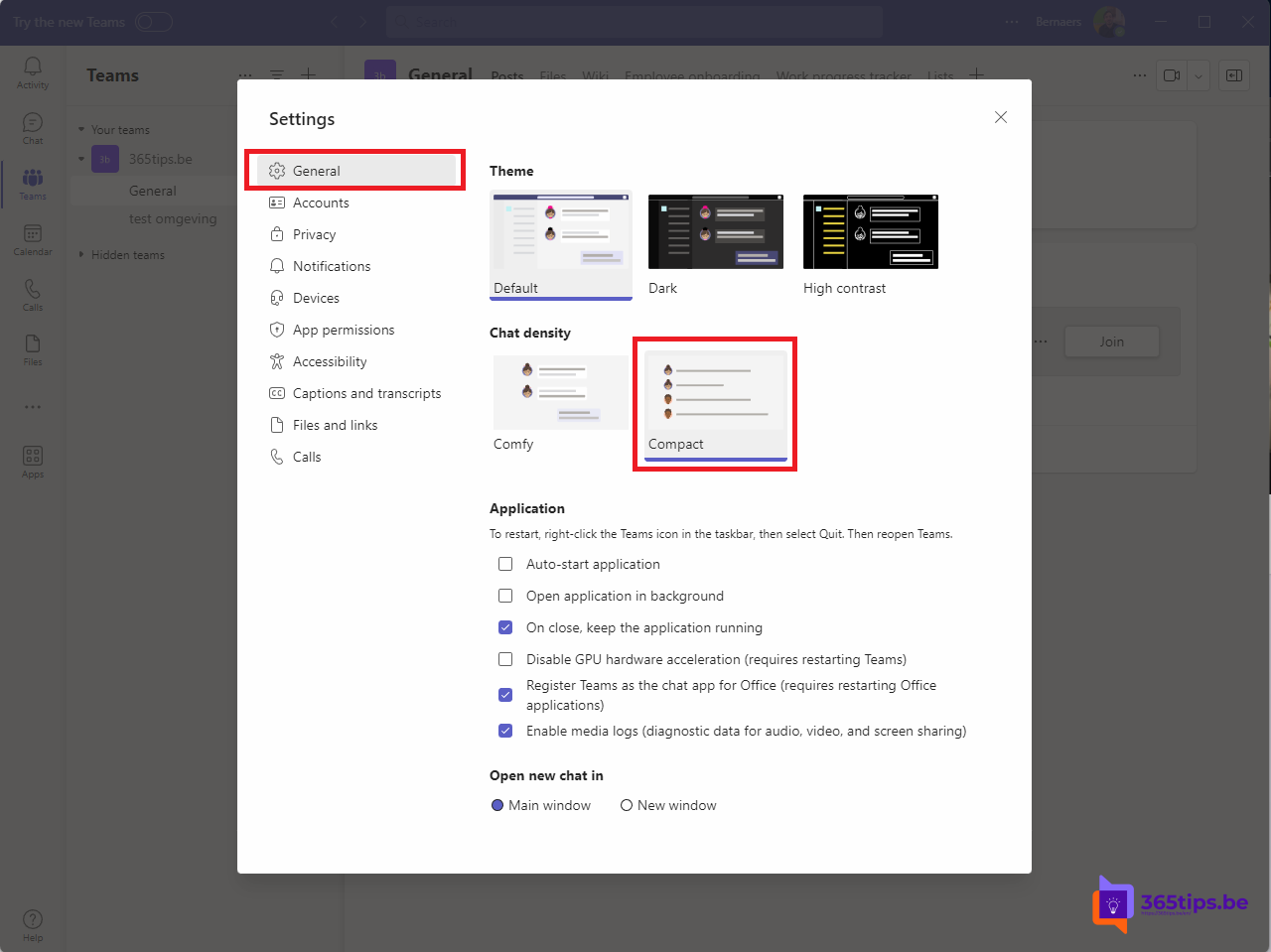 New view in Microsoft Teams: compact chat list | Feature ID: 126428
