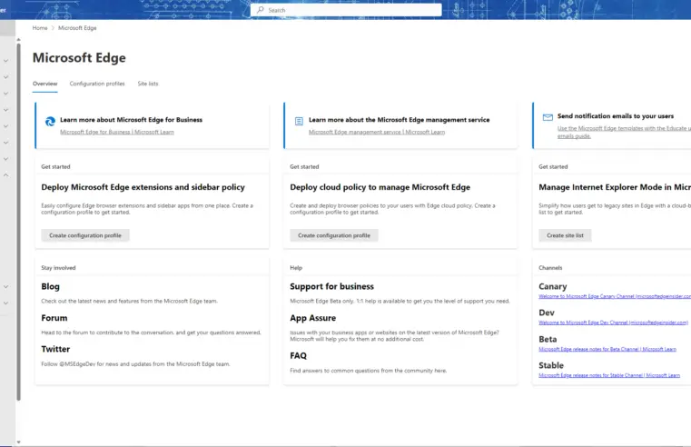 Introducing the Microsoft Edge management service: An easier and faster way to manage Microsoft Edge