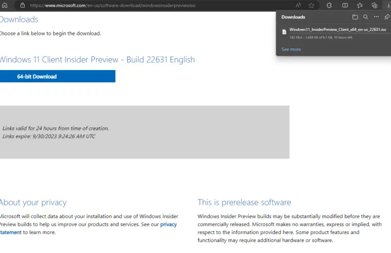 Download nu Windows 11 23H2 via Windows Insider Preview