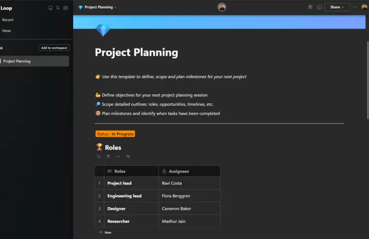 Hoe kan je Loop-componenten gebruiken in een Teams-vergadering of in een post?