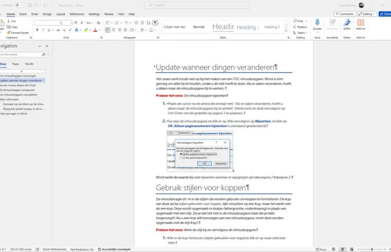 Hoe een pagina verwijderen in Microsoft Word?