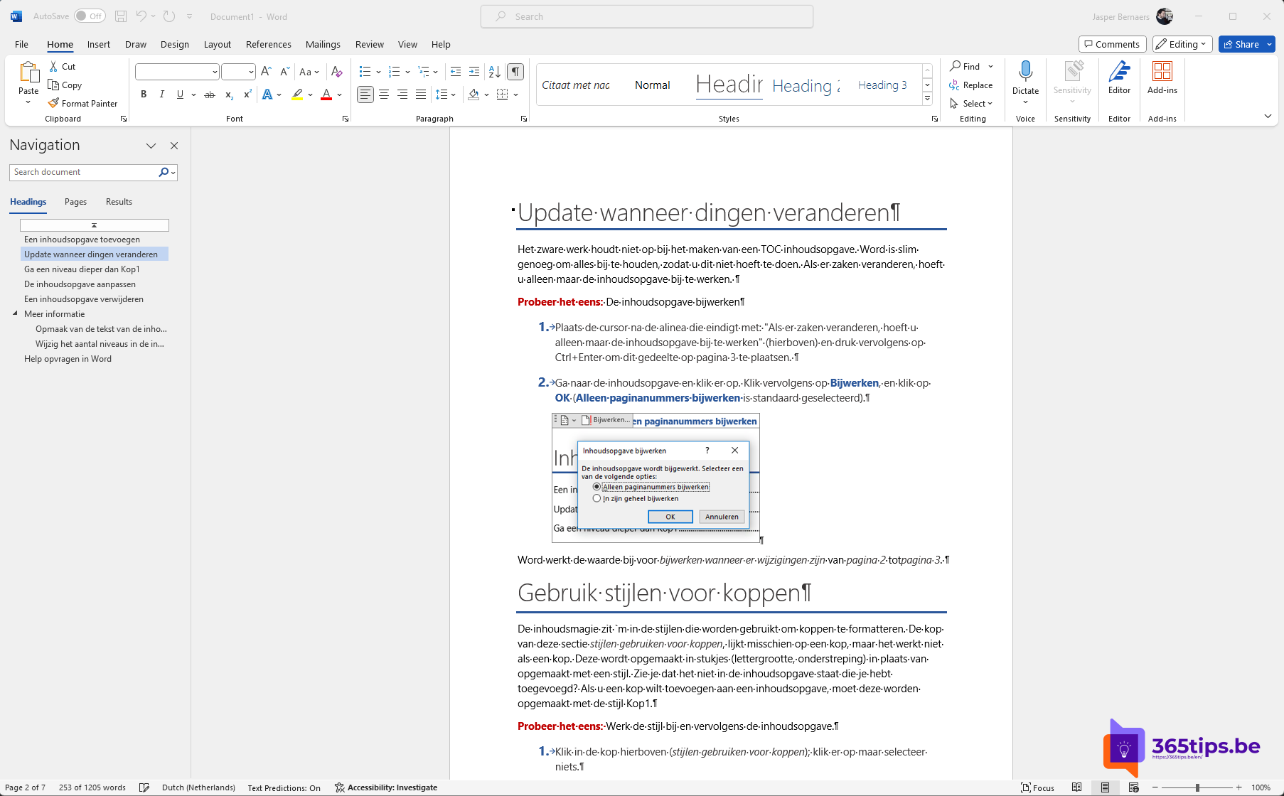 Hoe een pagina verwijderen in Microsoft Word?