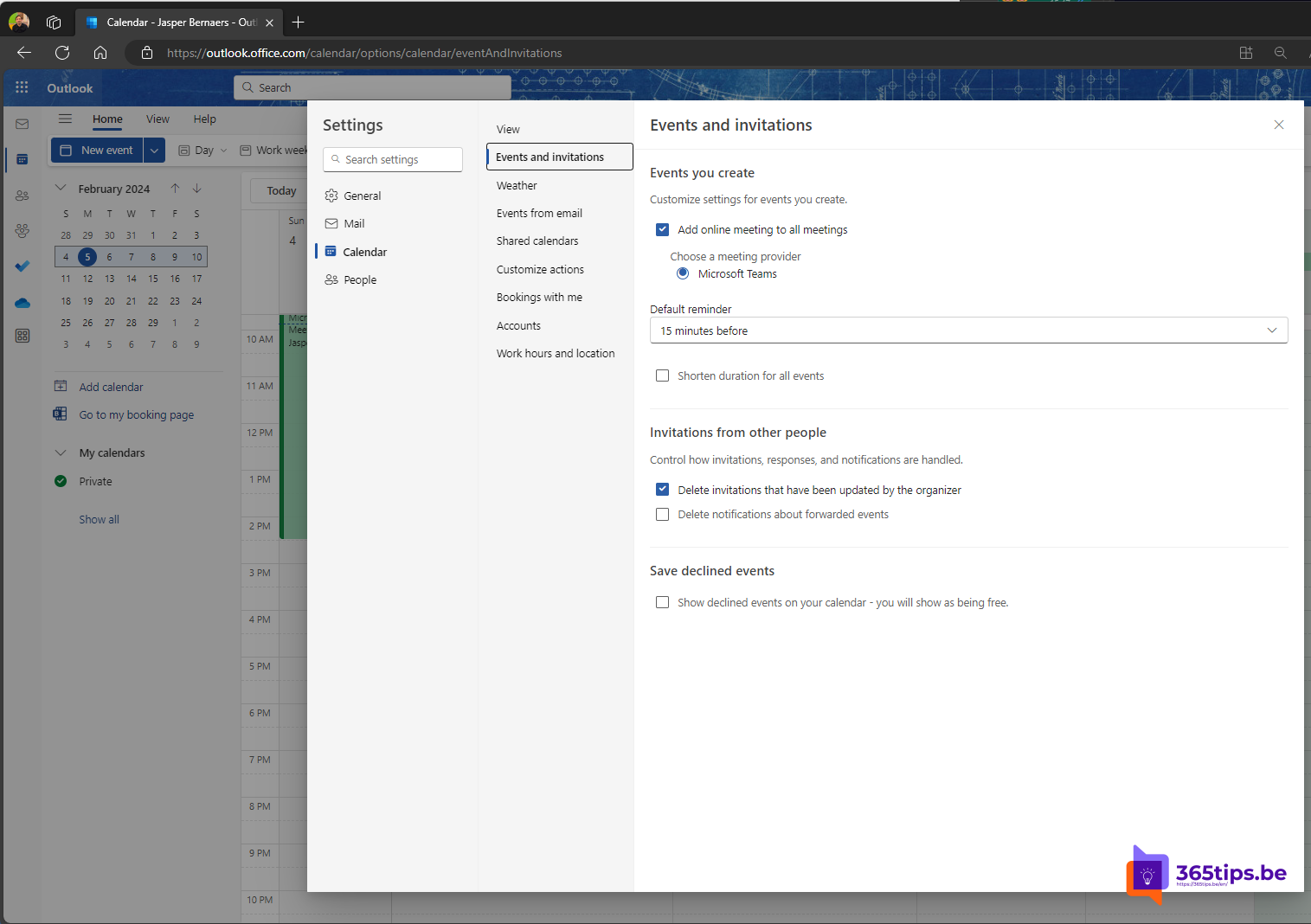 Outlook Tip: Show declined invitations in your calendar anyway