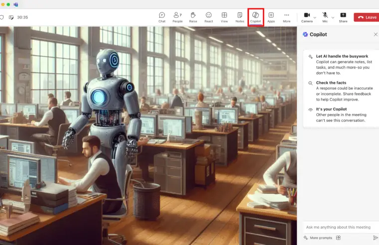 Getting started with Microsoft Copilot: Automatically generate a meeting report