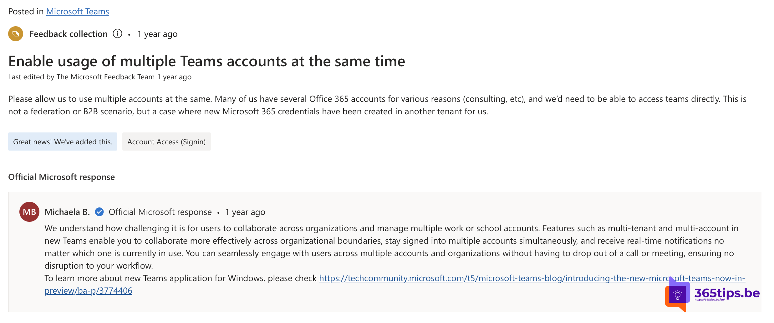 Hoe meerdere accounts gebruiken in Microsoft Teams op één computer?