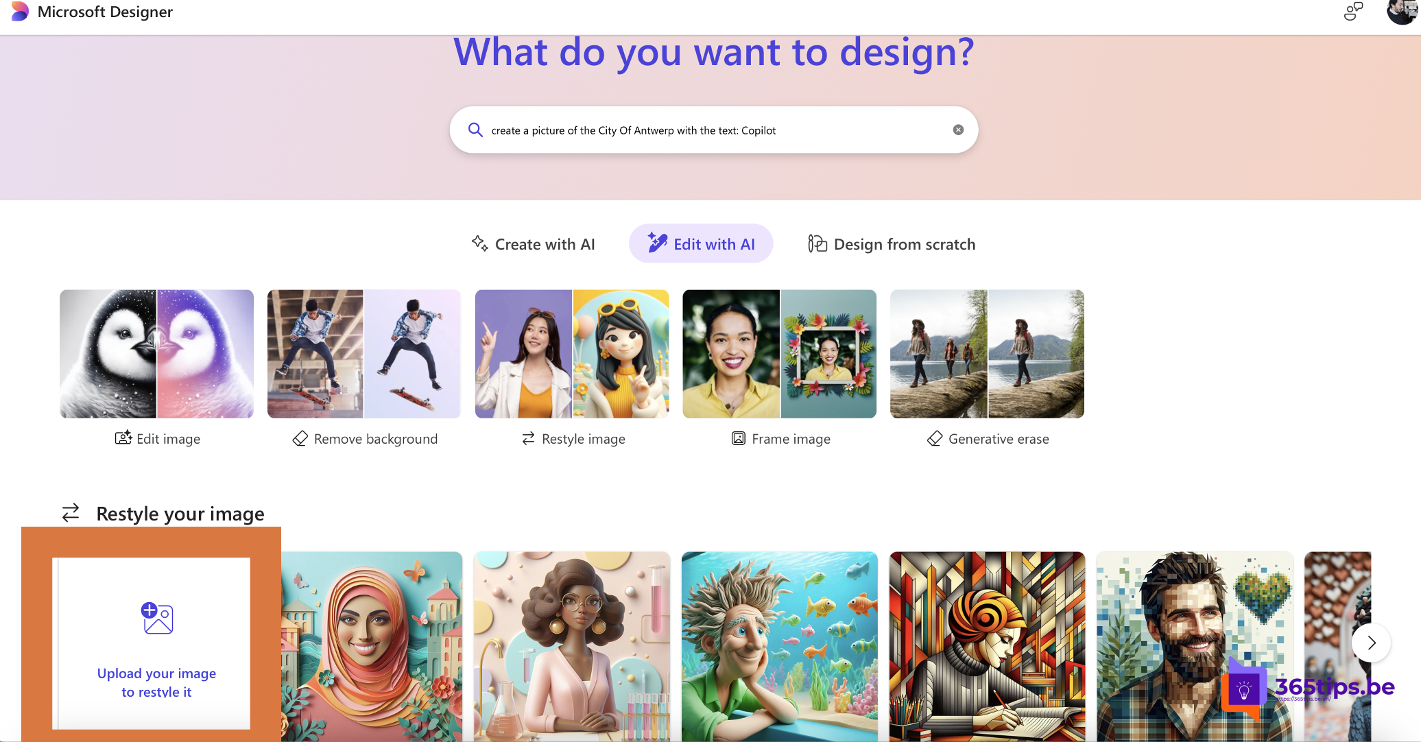 Transformeer Je Foto’s met Microsoft Designer: Uploaden en Aanpassen voor Beginners